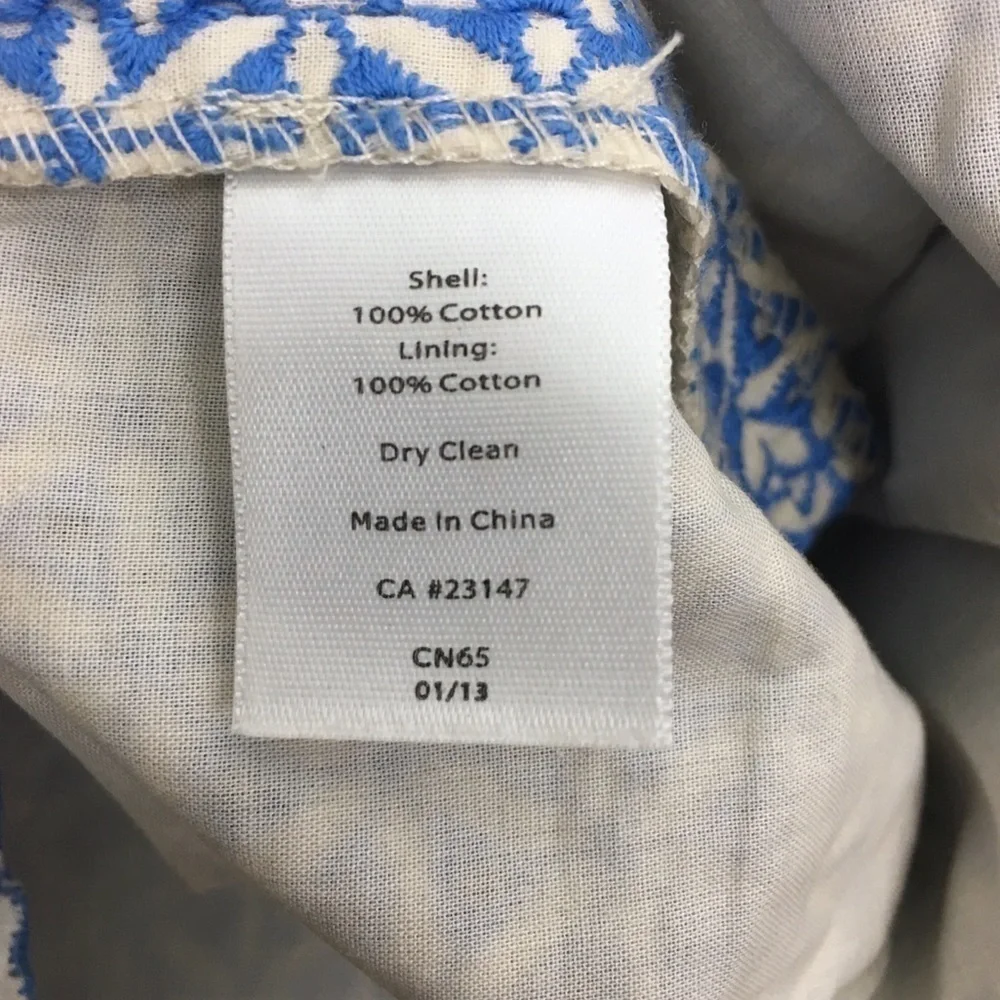 TALBOTS Skirt Pencil Embroidered Eyelet Lace Overlay Feminine Petite Size 8P - Picture 8 of 10